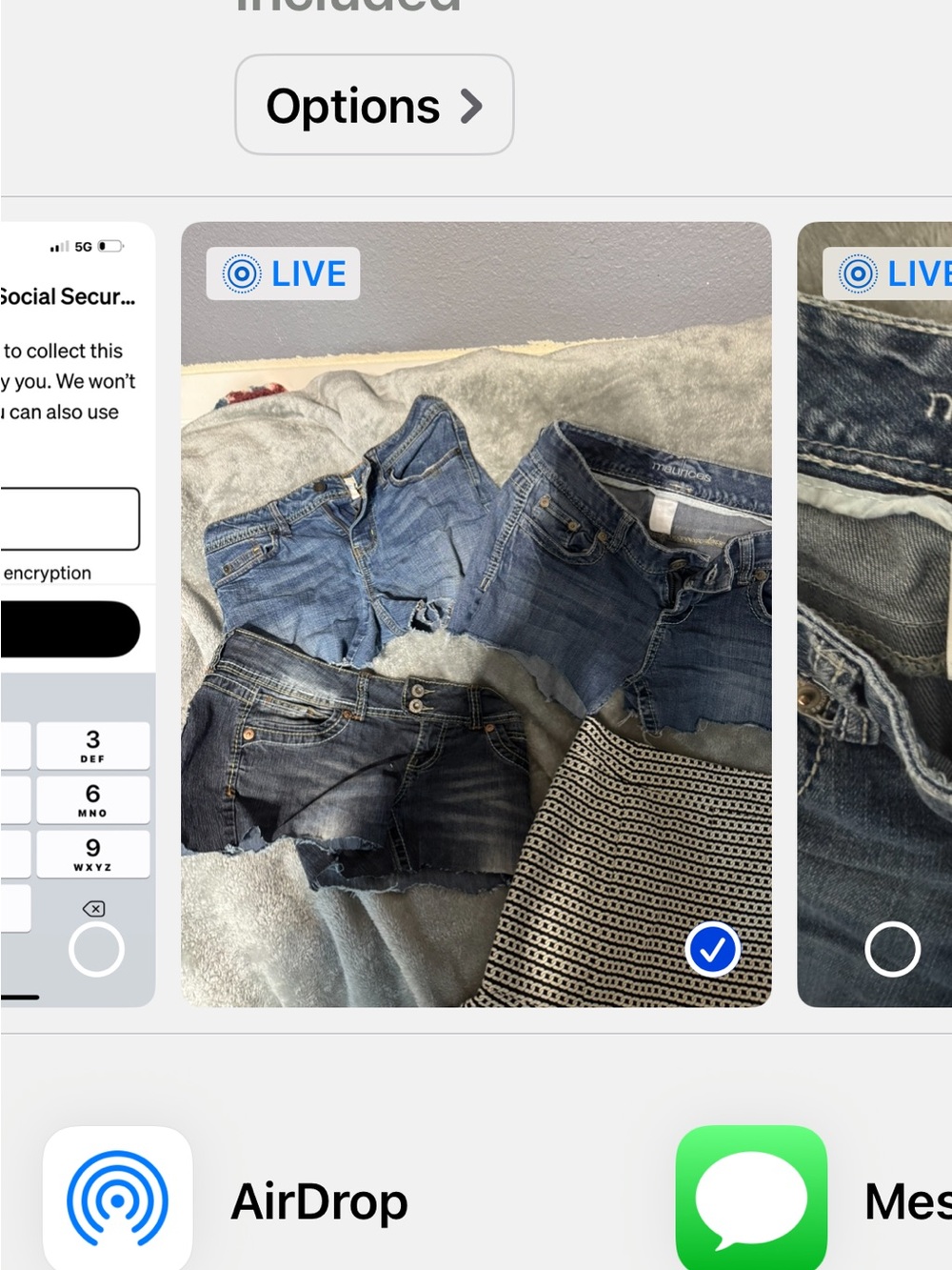 Lot of Blue Denim Shorts